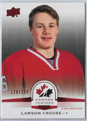 2014 UD Team Canada Exclusives Red #28 Lawson Crouse (128/199)