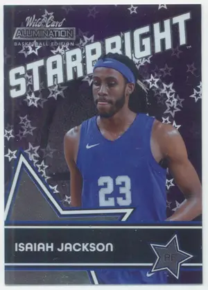 2021-22 Wild Card Alumination - Isaiah Jackson #SB-7 Starbright Purple