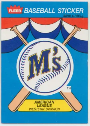 1989 Fleer - Seattle Mariners Team Sticker Inserts