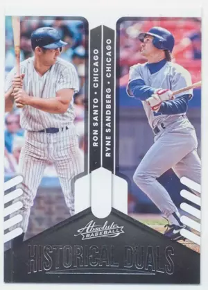 2021 Panini Absolute Retail - Ron Santo/Ryne Sandberg #HD-RA Historical Duals