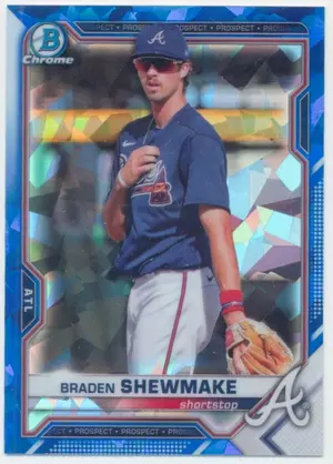2021 Bowman Sapphire Edition - Braden Shewmake #BCP-48 Chrome Prospects