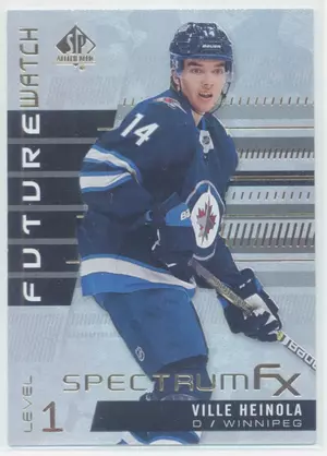 2019-20 SP AUTHENTIC - VILLE HEINOLA #S-66 FUTURE WATCH SPECTRUM FX (UNSCRATCHED)