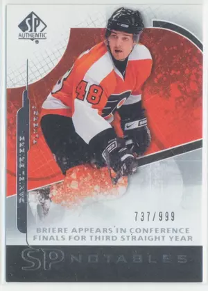 2008-09 SP AUTHENTIC - DANIEL BRIERE #109 SP NOTABLES 737/999