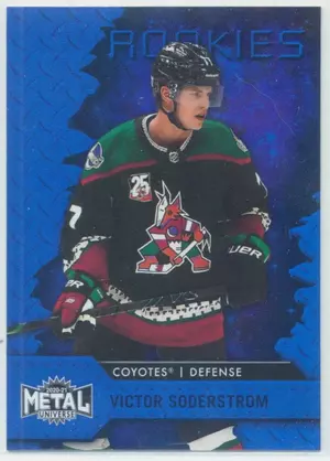 2020-21 SKYBOX METAL UNIVERSE - VICTOR SODERSTROM #119 ROOKIE BLUE SPECTRUM