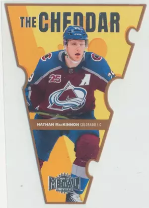 2021-22 SKYBOX METAL UNIVERSE - NATHAN MacKINNON #TC-10 THE CHEDDAR