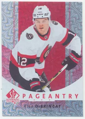 2022-23 SP AUTHENTIC - ALEX DeBRINCAT #P-42 PAGEANTRY RED