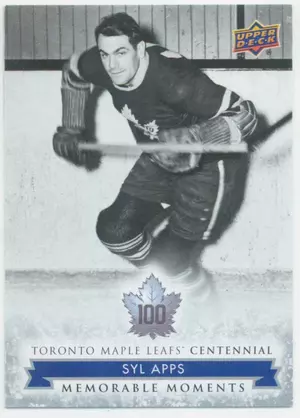 2017 TORONTO MAPLE LEAFS CENTENNIAL - SYL APPS #170 MEMORABLE MOMENTS SP!