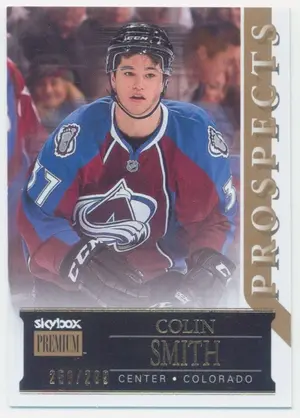 2014-15 FLEER SHOWCASE - COLIN SMITH #60 SKYBOX PREMIUM PROSPECTS 250/299