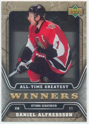 2006-07 UPPER DECK - DANIEL ALFREDSSON #ATG15 ALL-TIME GREATEST WINNERS