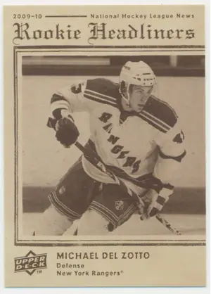 2009-10 UPPER DECK - MICHAEL DEL ZOTTO #RH12 ROOKIE HEADLINERS