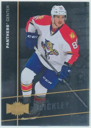 2015-16 FLEER SHOWCASE - CONNOR BRICKLEY #MU-28 METAL UNIVERSE