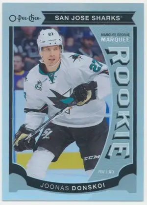 2015-16 UPPER DECK - JOONAS DONSKOI #U41 MARQUEE ROOKIE O-PEE-CHEE UPDATE RAINBOW FOIL