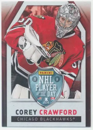 2014 PANINI PLAYER OF THE DAY - COREY CRAWFORD #6