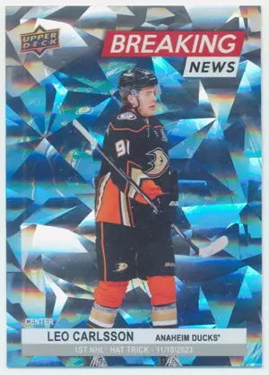 2024-25 UPPER DECK - LEO CARLSSON #BN-23 BREAKING NEWS
