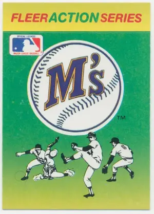 1990 Fleer - Seattle Mariners #SEMA Team Stickers Inserts