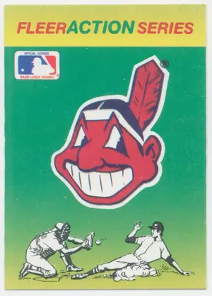 1990 Fleer - Cleveland Indians #CLIN Team Stickers Inserts