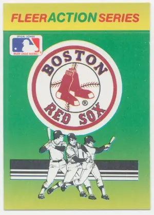 1990 Fleer - Boston Red Sox #BORE Team Stickers Inserts