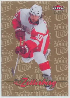 2007-08 FLEER ULTRA - HENRIK ZETTERBERG #125 GOLD MEDALLION