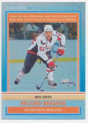 2009-10 O-PEE-CHEE - MIKE GREEN #RB7 RECORD BREAKER