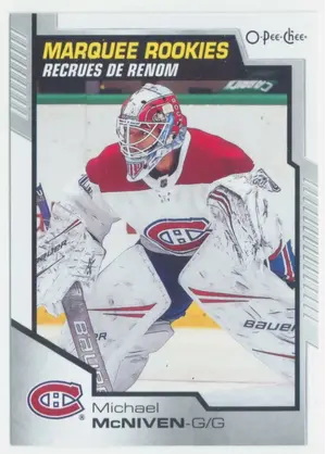 2020-21 O-PEE-CHEE - MICHAEL McNIVEN #630 MARQUEE ROOKIES