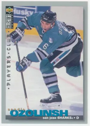 1995-96 COLLECTOR'S CHOICE - SANDIS OZOLINSH #9 PLAYERS CLUB