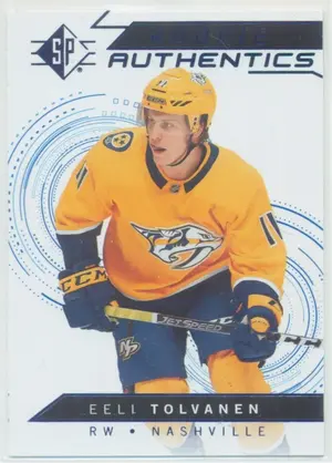 2018-19 SP - EELI TOLVANEN #112 ROOKIE AUTHENTICS BLUE
