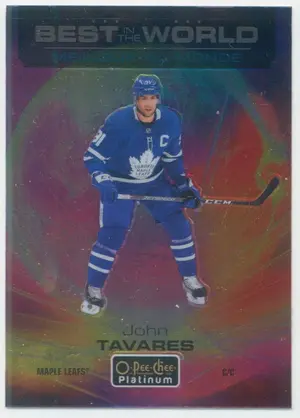 2020-21 O-PEE-CHEE PLATINUM - JOHN TAVARES #BW-9 BEST IN THE WORLD