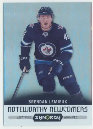 2017-18 SYNERGY - BRENDAN LEMIEUX #NN-28 NOTEWORTHY NEWCOMERS