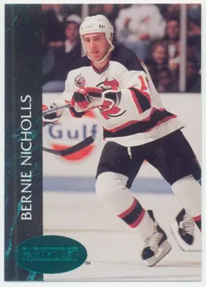 1992-93 PARKHURST - BERNIE NICHOLLS #328 EMERALD ICE