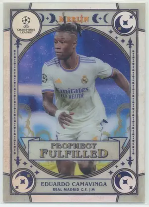 2021-22 Topps Merlin Collection Chrome UCL - Eduardo Camavinga #PF-12 Prophecy Fulfilled