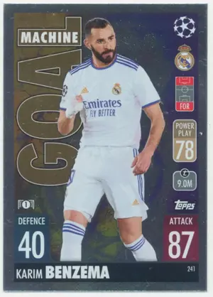 2021-22 Topps Match Attax UCL - Karim Benzema #241 Goal Machine