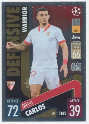 2021-22 Topps Match Attax UCL - Diego Carlos #247 Defensive Warrior