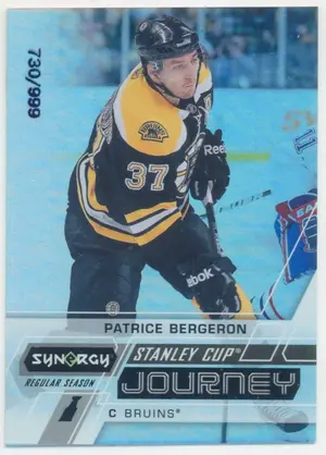 2020-21 SYNERGY - PATRICE BERGERON #CJ-PB STANLEY CUP JOURNEY REGULAR SEASON VARIATION 730/999