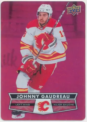 2021-22 TIM HORTONS - JOHNNY GAUDREAU #DC-32 RED DIE CUTS