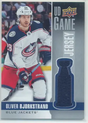 2019-20 UPPER DECK - OLIVER BJORKSTRAND #GJ-OB GAME JERSEY