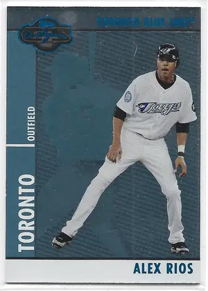 2008 Topps Co-Signers Silver Blue #061 Alex Rios (027/250)