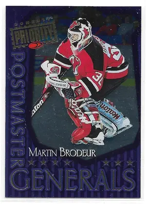 1997-98 Donruss Priority Postmaster Generals #10 Martin Brodeur (0899/1500)