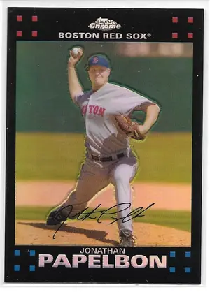 2007 Topps Chrome Refractor #117 Jonathan Papelbon
