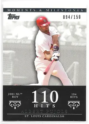 2007 Topps Moments & Milestones #3 Albert Pujols (094/150)
