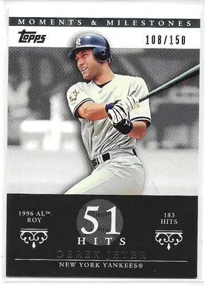 2007 Topps Moments & Milestones #83 Derek Jeter (108/150)