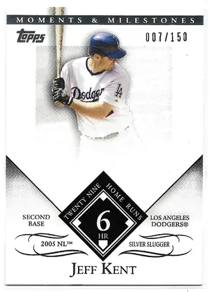 2007 Topps Moments & Milestones #128 Jeff Kent (007/150)