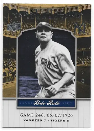 2008 Yankee Stadium Legacy Collection #248 Babe Ruth