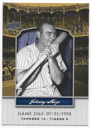 2008 Yankee Stadium Legacy Collection #2162 Johnny Mize