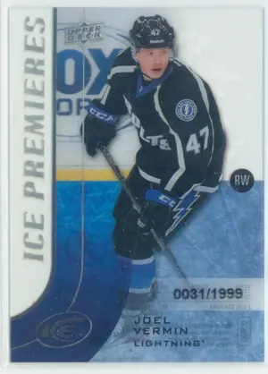 2015-16 UPPER DECK ICE - JOEL VERMIN #105 ICE PREMIERES 31/1999