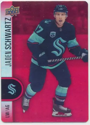 2022-23 TIM HORTONS - JADEN SCHWARTZ #DC-19 RED DIE CUT