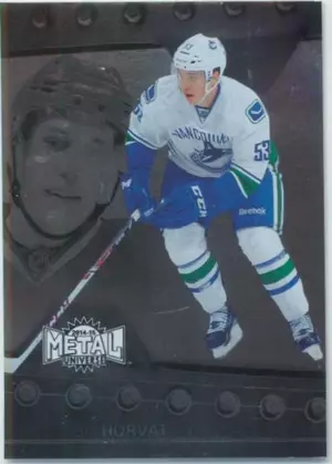 2014-15 FLEER SHOWCASE - BO HORVAT #28 METAL UNIVERSE