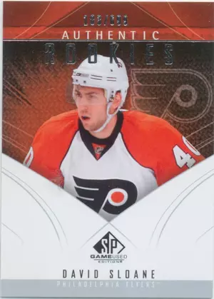2009-10 SP GAME USED - DAVID SLOANE #170 AUTHENTIC ROOKIES 183/699
