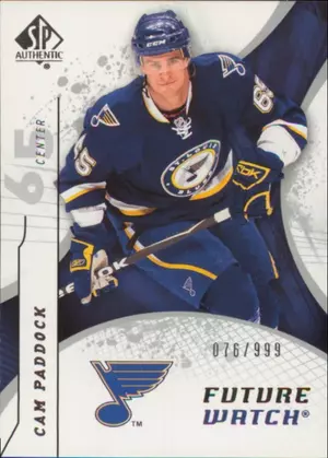 2008-09 SP AUTHENTIC - CAM PADDOCK #169 FUTURE WATCH 76/999