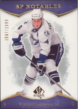 2007-08 SP AUTHENTIC - VINCENT LECAVALIER #107 SP NOTABLES 567/1999