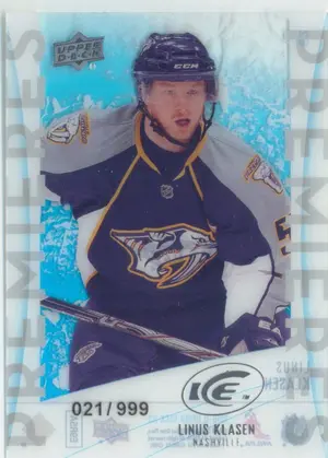 2010-11 ICE - LINUS KLASEN #82 PREMIERES 21/999